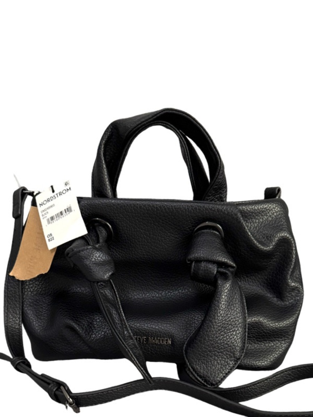 NEW Steve Madden Satchel Bag Purse Crossbody Strap Included Black